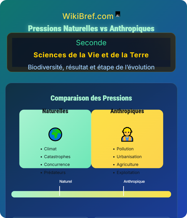 Variation naturelle et impact humain Biodiversité, résultat et étape de l’évolution