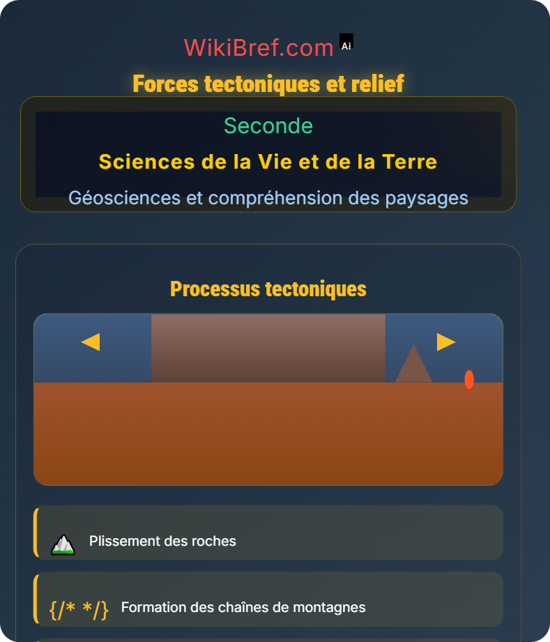 Formation et évolution des paysages Géosciences et compréhension des paysages