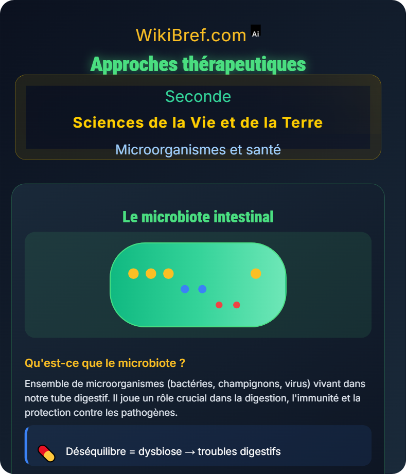 Microbiote intestinal et santé Microorganismes et santé