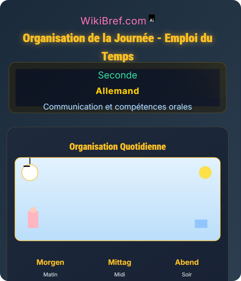 Parler de ses études et de son emploi du temps Communication et compétences orales