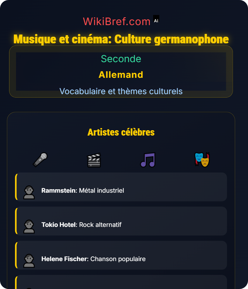 Culture germanophone : traditions et fêtes Vocabulaire et thèmes culturels