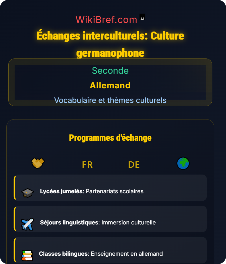 Culture germanophone : traditions et fêtes Vocabulaire et thèmes culturels