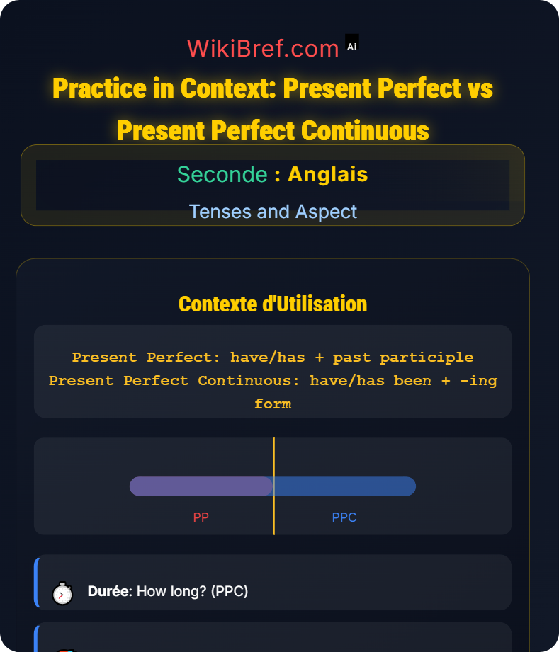 Present Perfect and Present Perfect Continuous Tenses and Aspect