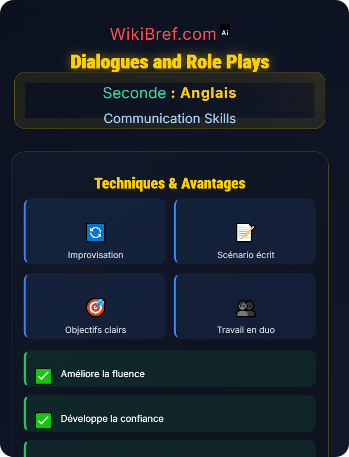 Dialogues and role plays Listening and Speaking