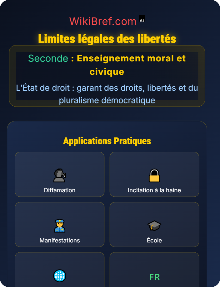 Limites légales des libertés Libertés fondamentales et ordre public