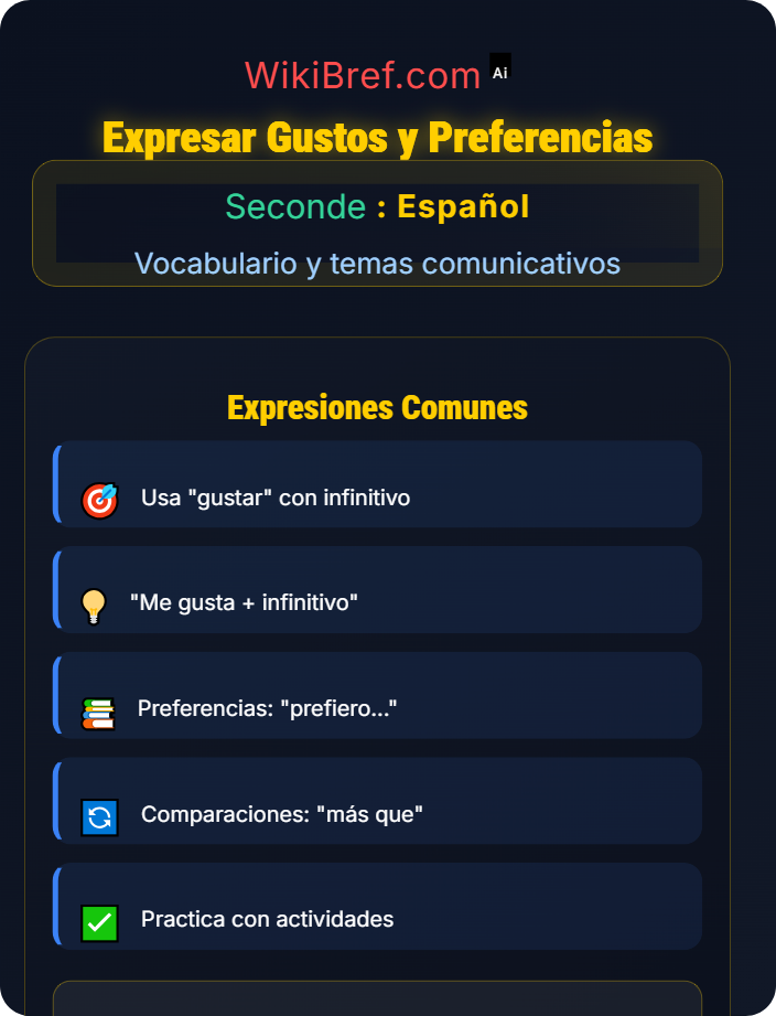 Expresar gustos y preferencias Identidad y relaciones personales