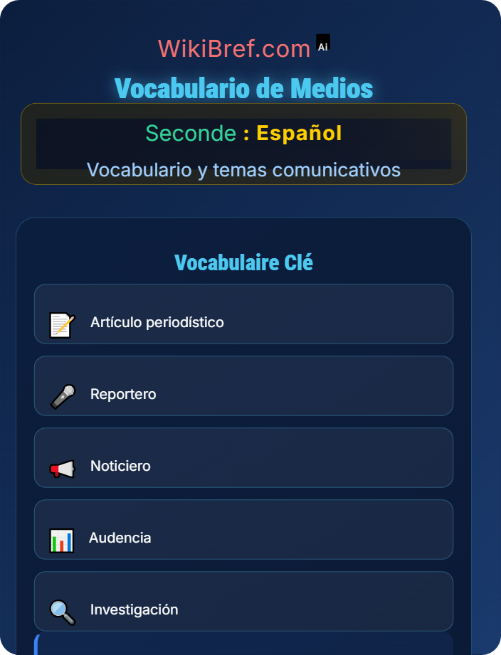 Vocabulario de prensa, radio y televisión Medios de comunicación y tecnología