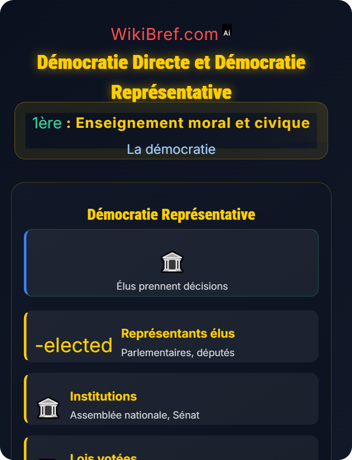 Démocratie directe et démocratie représentative Les fondements de la démocratie