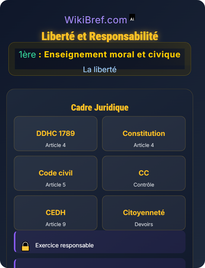 Liberté et responsabilité Définir la liberté