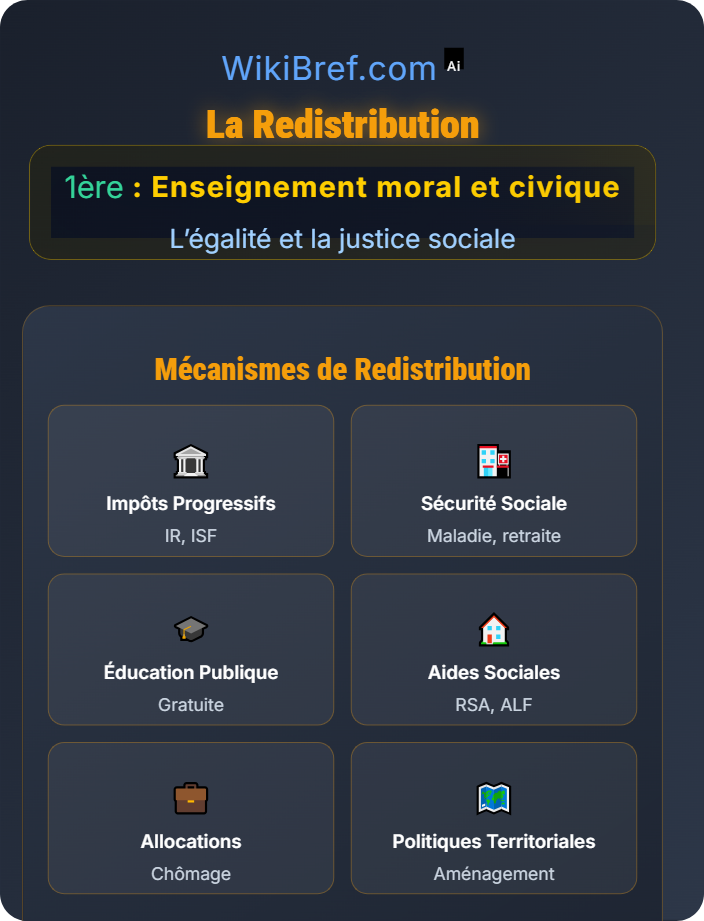 La redistribution La justice sociale
