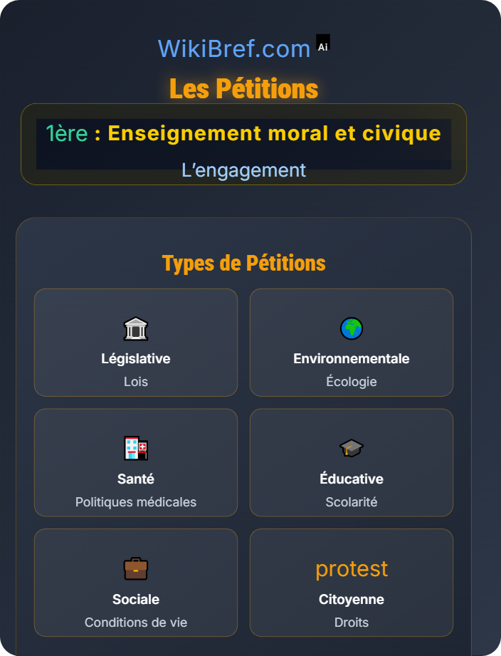 Les pétitions Les formes d’engagement