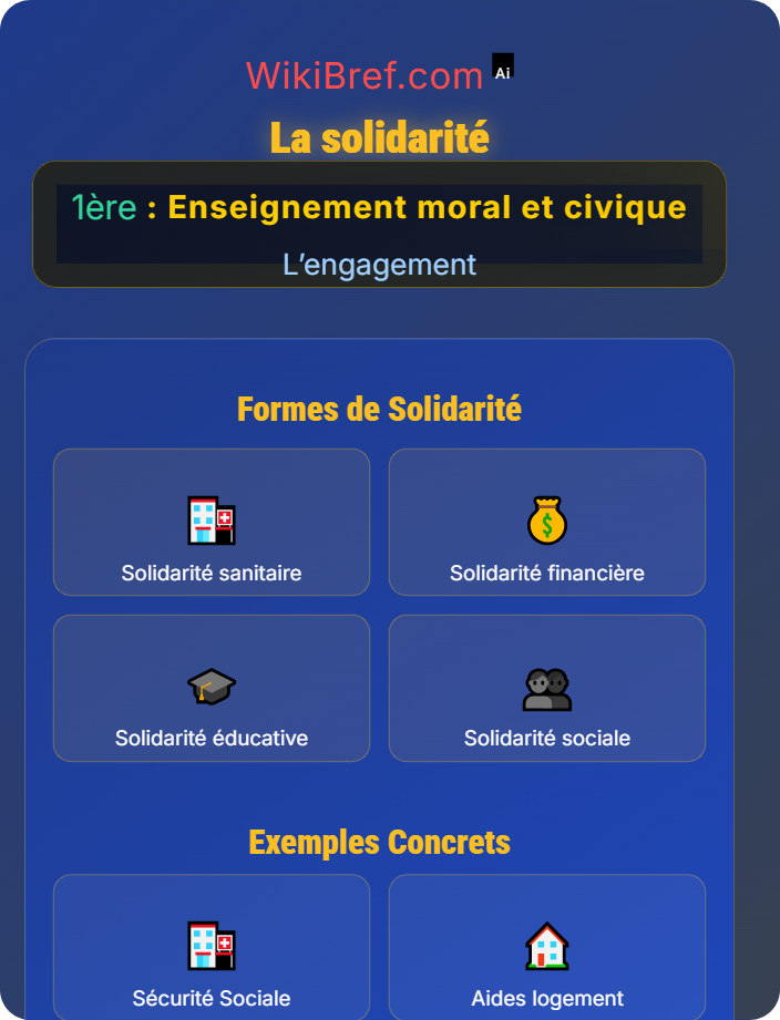 La solidarité Les valeurs de l’engagement