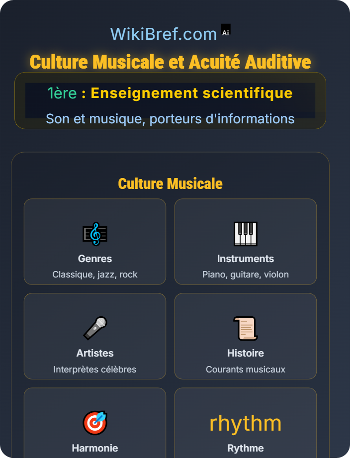 Culture musicale et acuité auditive La musique ou l'art de faire entendre les nombres
