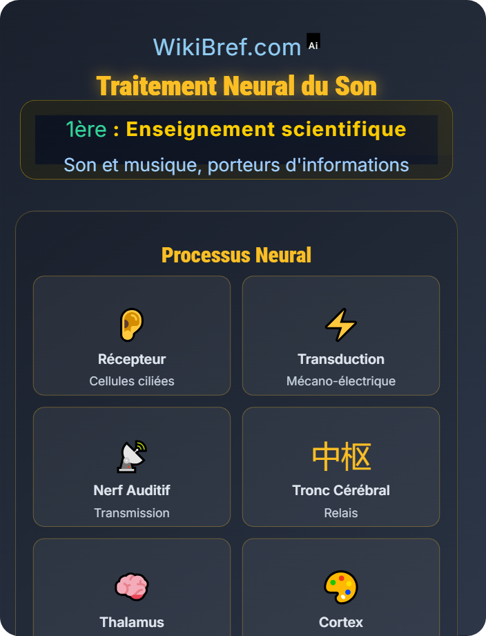 Traitement neural du son Entendre la musique et perception humaine