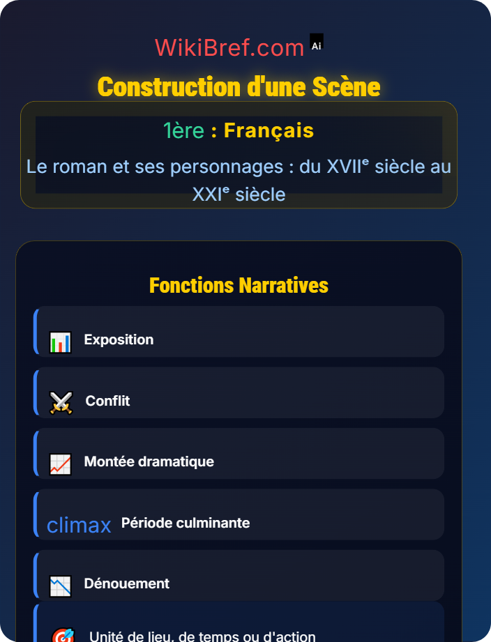 Construction d’une scène La lecture analytique du roman