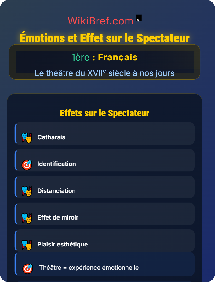 Émotions et effet sur le spectateur La comédie et la tragédie