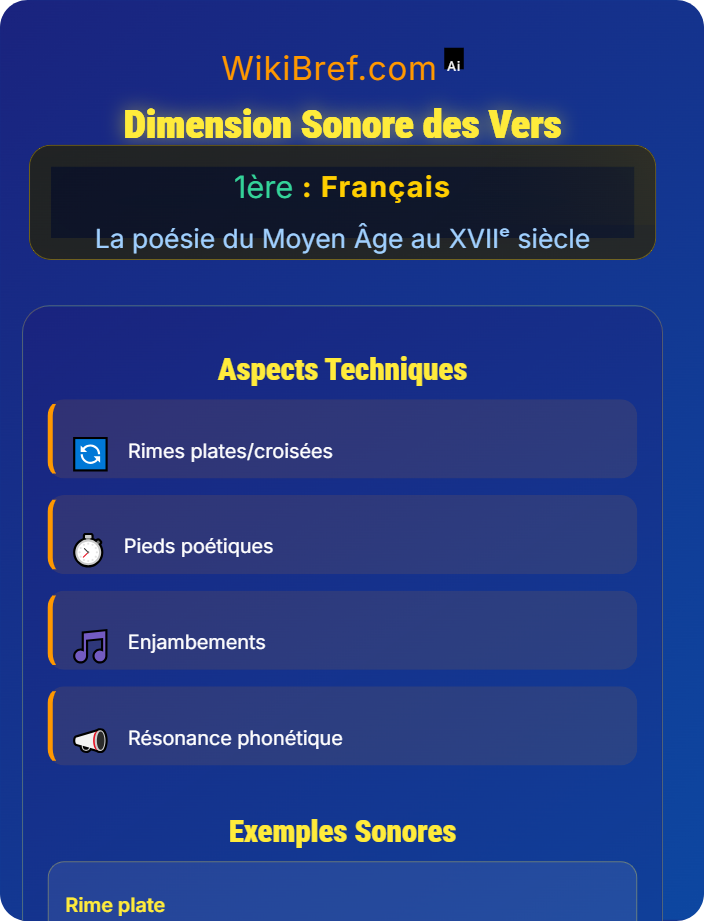 Dimension sonore des vers Étude de corpus poétiques