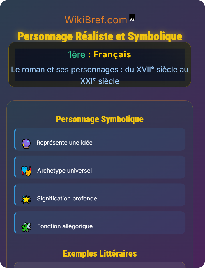 Personnage réaliste et symbolique Le personnage de roman : fonctions et types