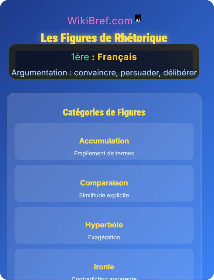 Les figures de rhétorique Les registres de l’argumentation