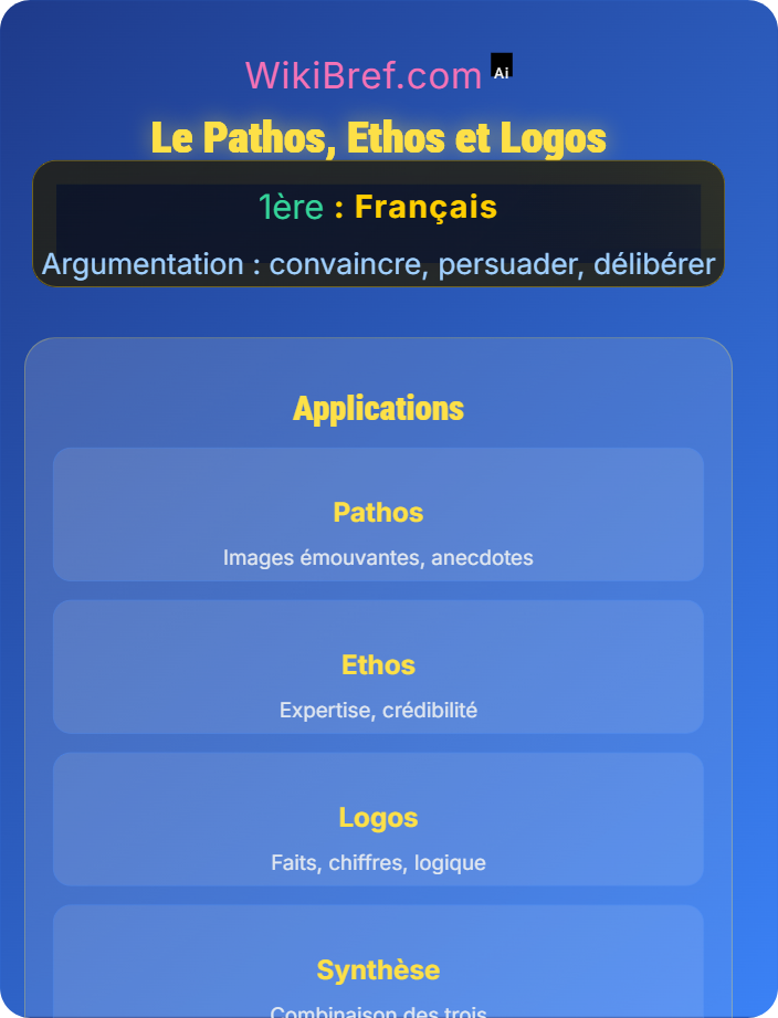 Le pathos, ethos et logos Les registres de l’argumentation
