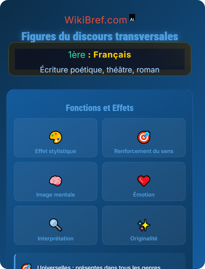 Figures du discours transversales Approches comparatives