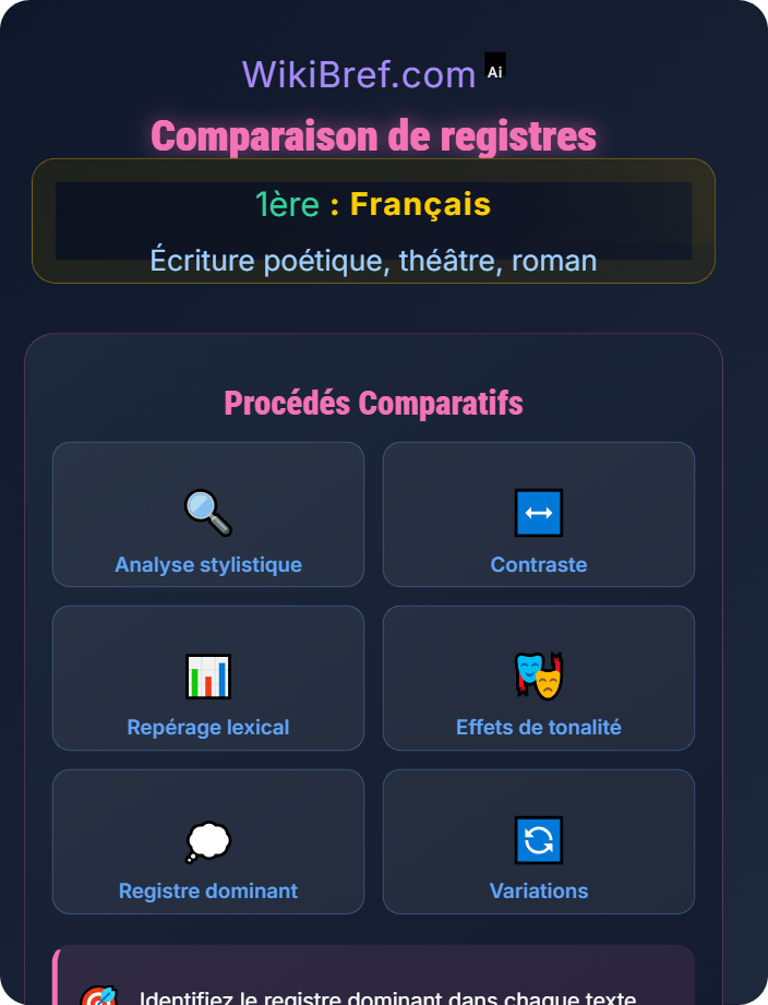 Comparaison de registres Approches comparatives