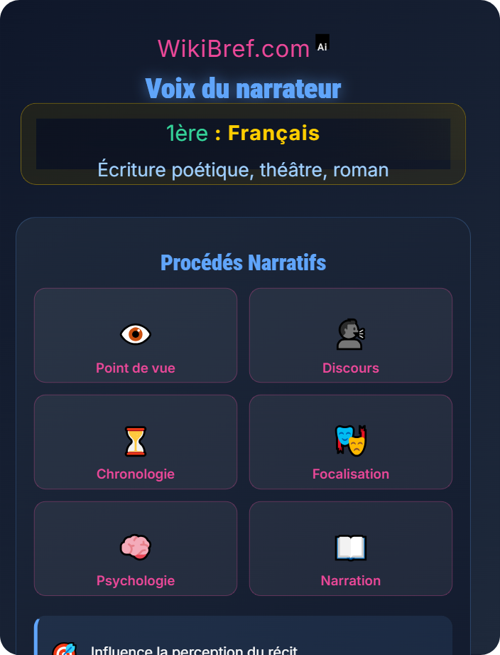 Voix du narrateur Voix et registres littéraires