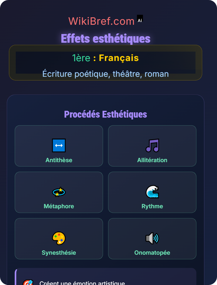 Effets esthétiques Voix et registres littéraires