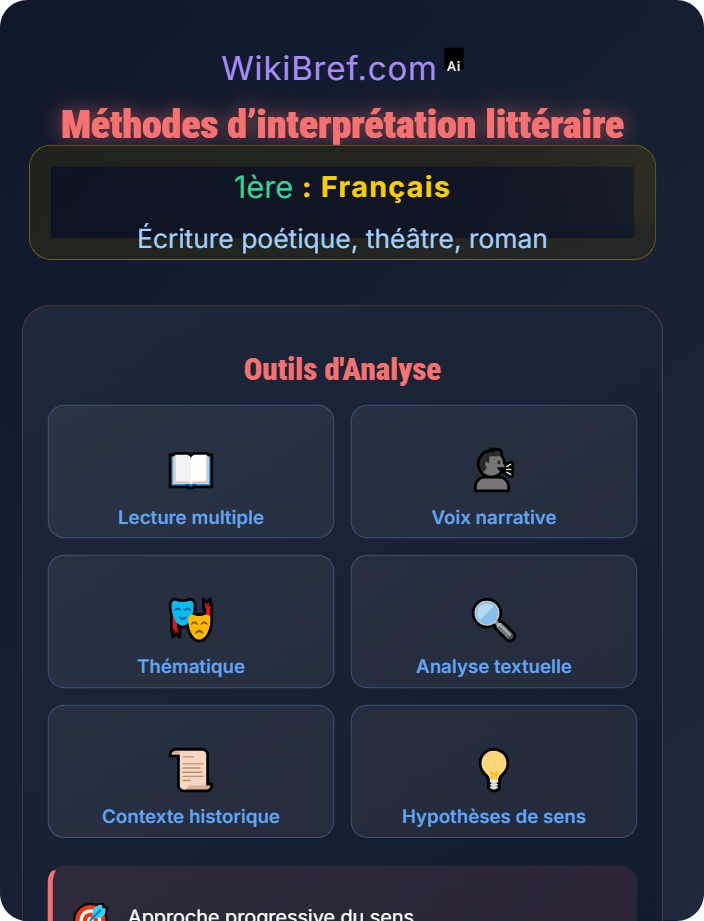 Méthodes d’interprétation littéraire Interprétations critiques