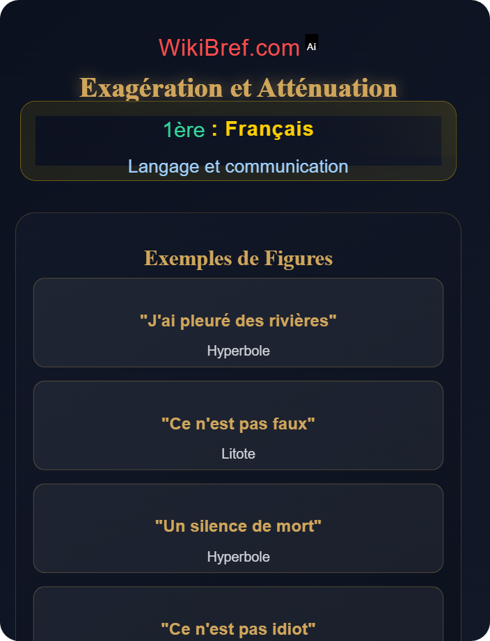 Hyperbole et litote Figures de style
