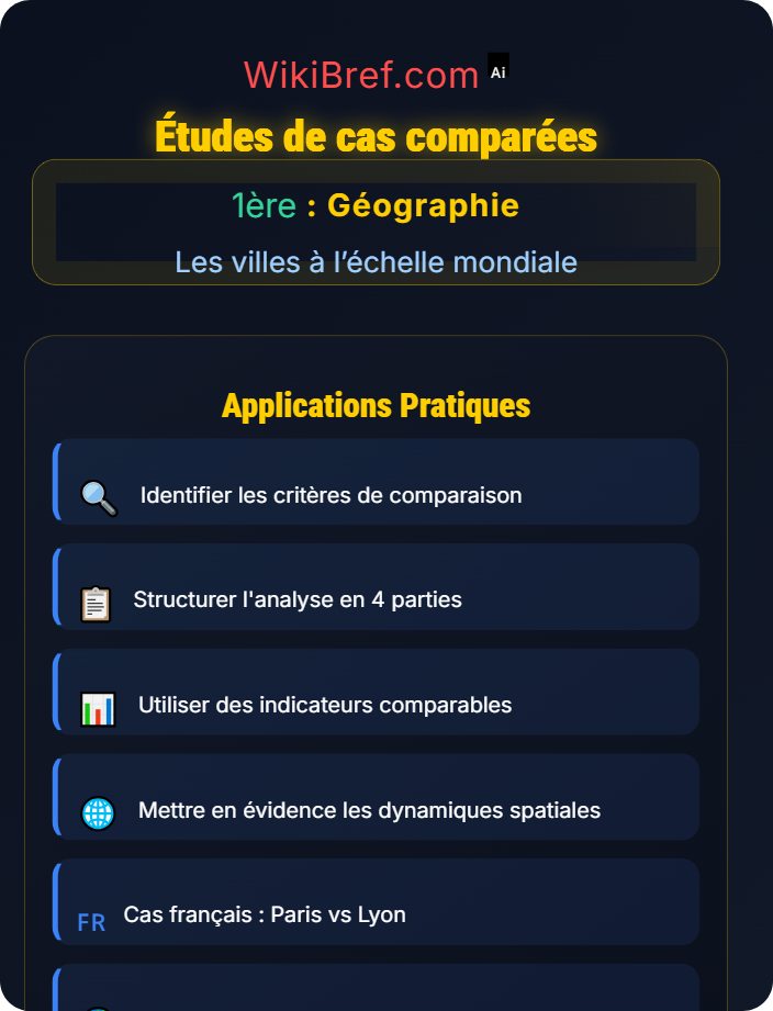 Études de cas comparées La métropolisation du monde