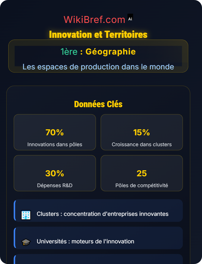 Innovation et territoires Facteurs d’attractivité productive