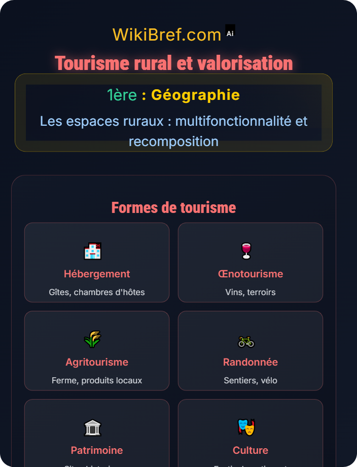 Tourisme rural et valorisation Espaces ruraux français et politiques territoriales