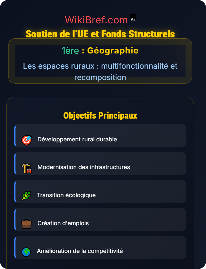 Soutien de l’UE et fonds structurels Espaces ruraux français et politiques territoriales