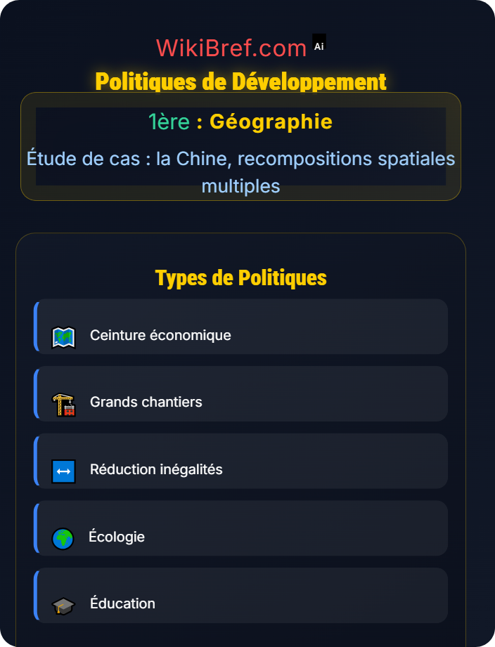 Politiques de développement Développement économique et inégalités