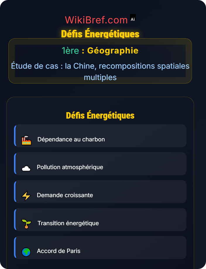Défis énergétiques Ressources et environnement sous pression