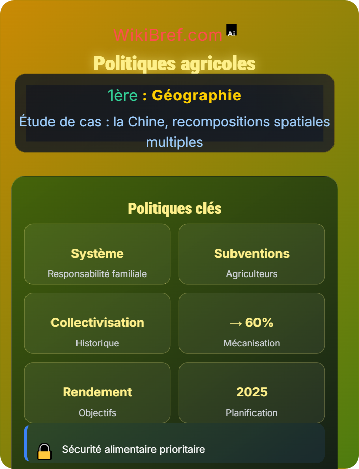 Politiques agricoles Espaces ruraux : continuité et fragmentation