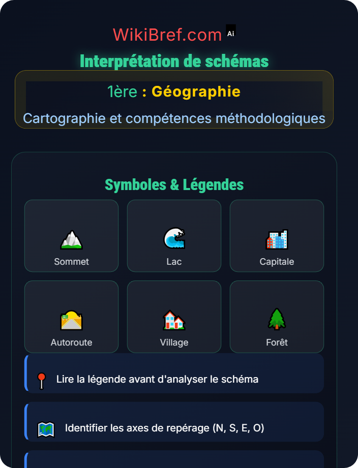 Interprétation de schémas Lire des cartes et croquis
