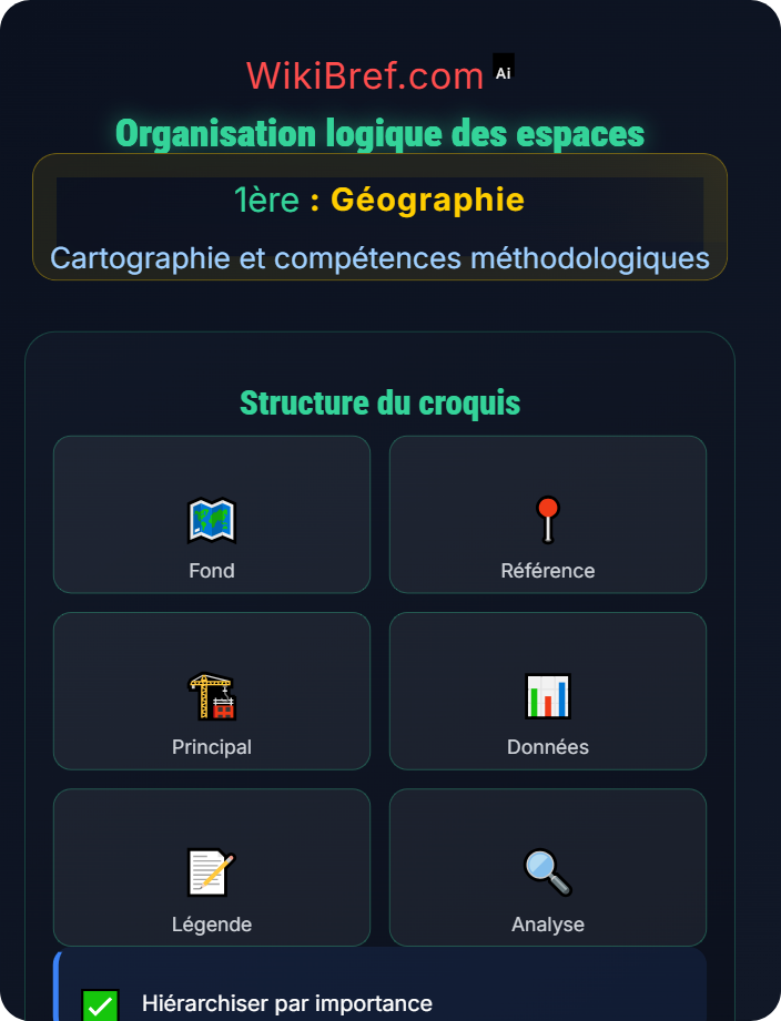 Organisation logique des espaces Réaliser un croquis structuré