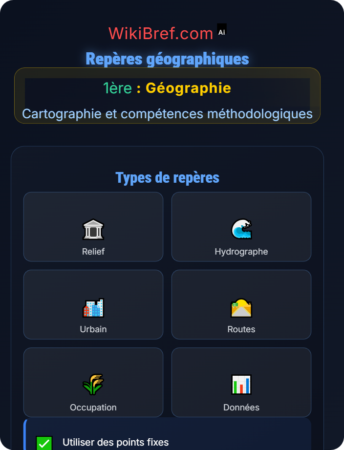 Repères géographiques Réaliser un croquis structuré