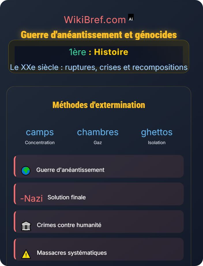 Guerre d’anéantissement et génocides La Seconde Guerre mondiale