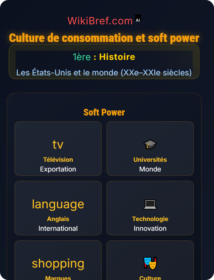 Culture de consommation et soft power Les États-Unis après 1945