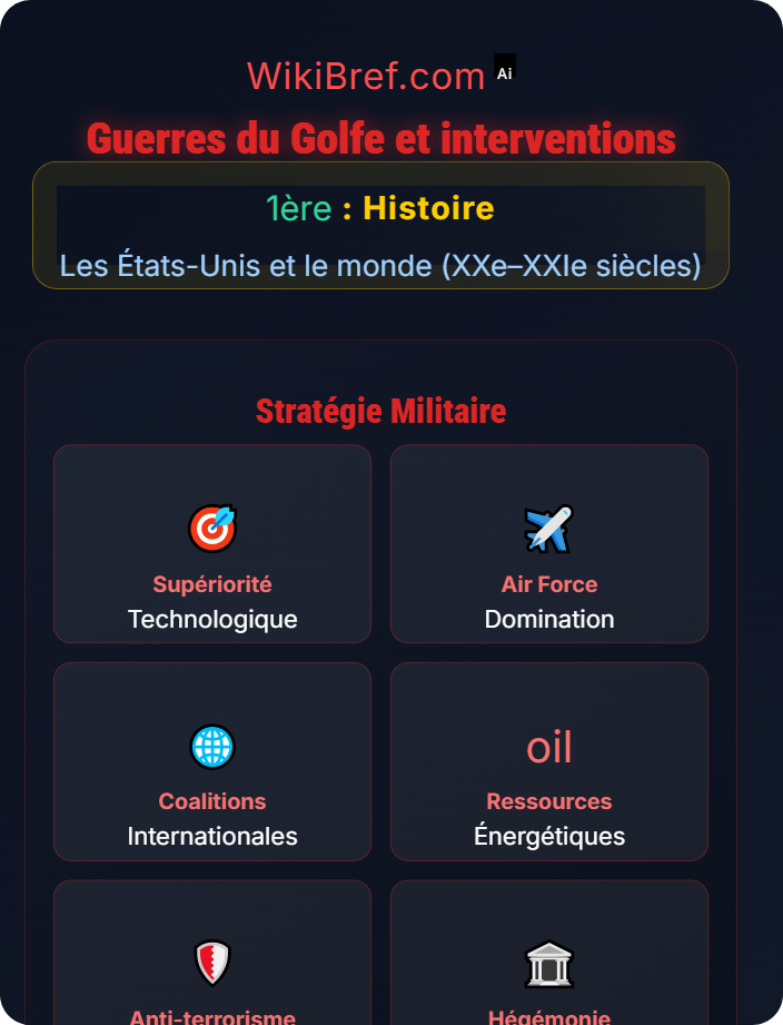 Guerres du Golfe et interventions Les États-Unis dans la mondialisation