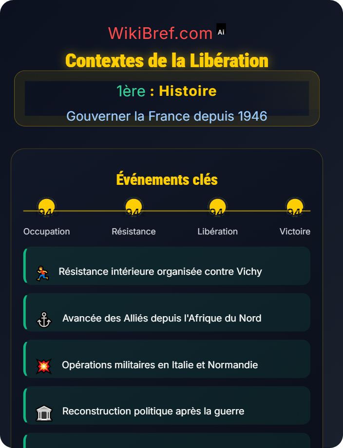 Contextes de la Libération La Quatrième République (1946–1958)