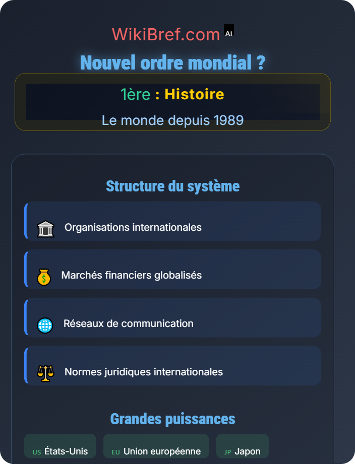 Nouvel ordre mondial ? La fin de la bipolarisation