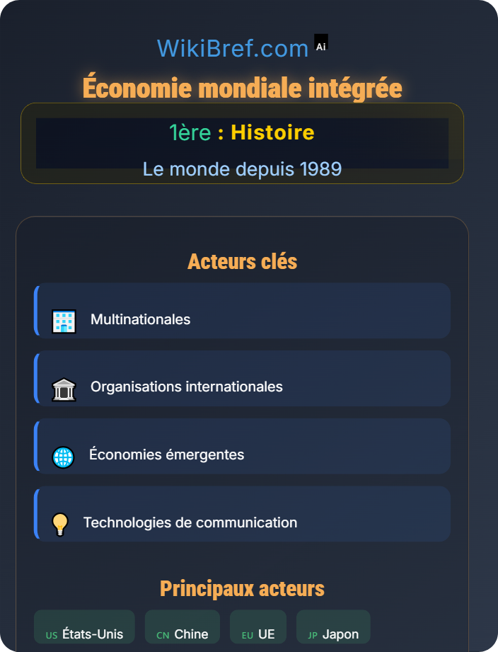 Économie mondiale intégrée La mondialisation