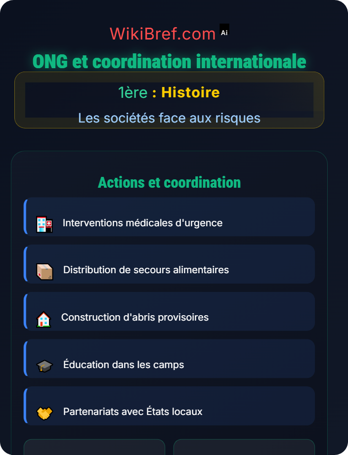 ONG et coordination internationale Gestion des risques