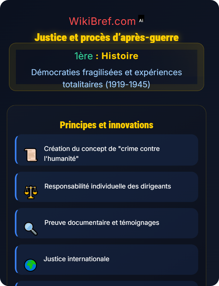 Justice et procès d’après-guerre Génocide et conséquences