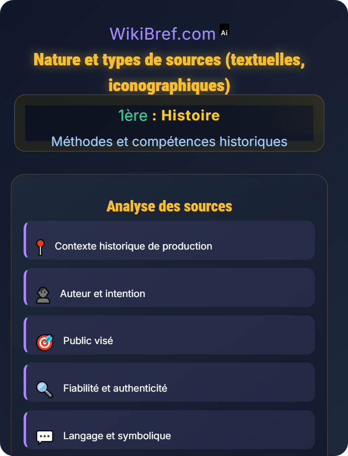 Nature et types de sources (textuelles, iconographiques) Lire une source historique