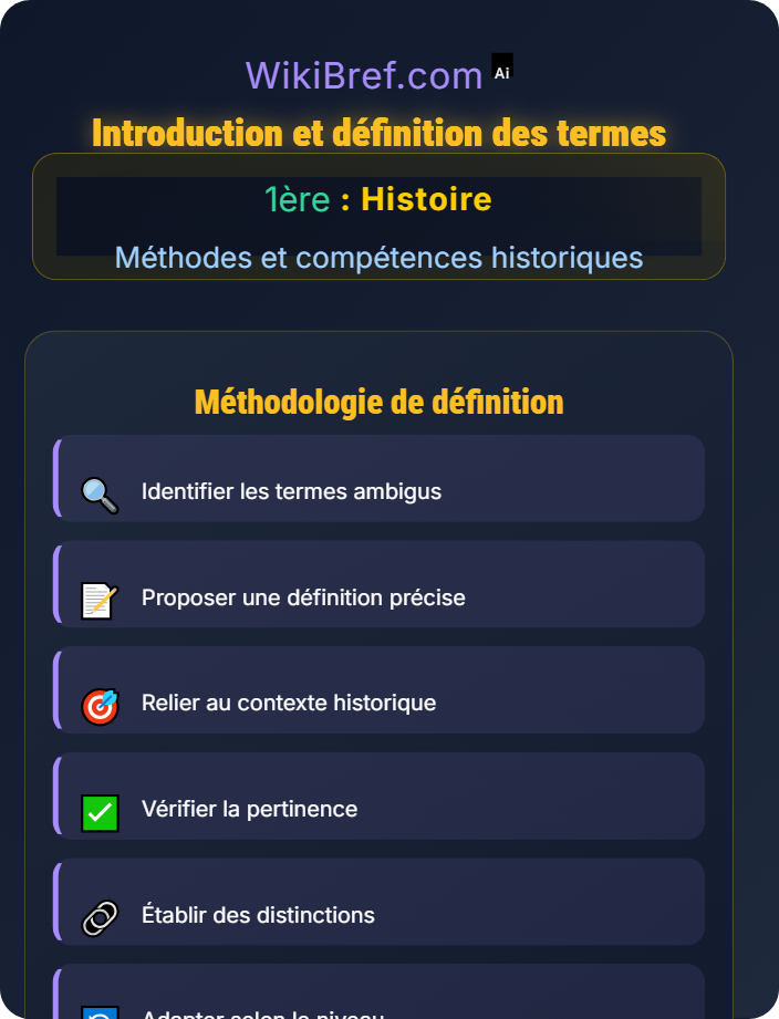 Introduction et définition des termes Rédiger une réponse organisée